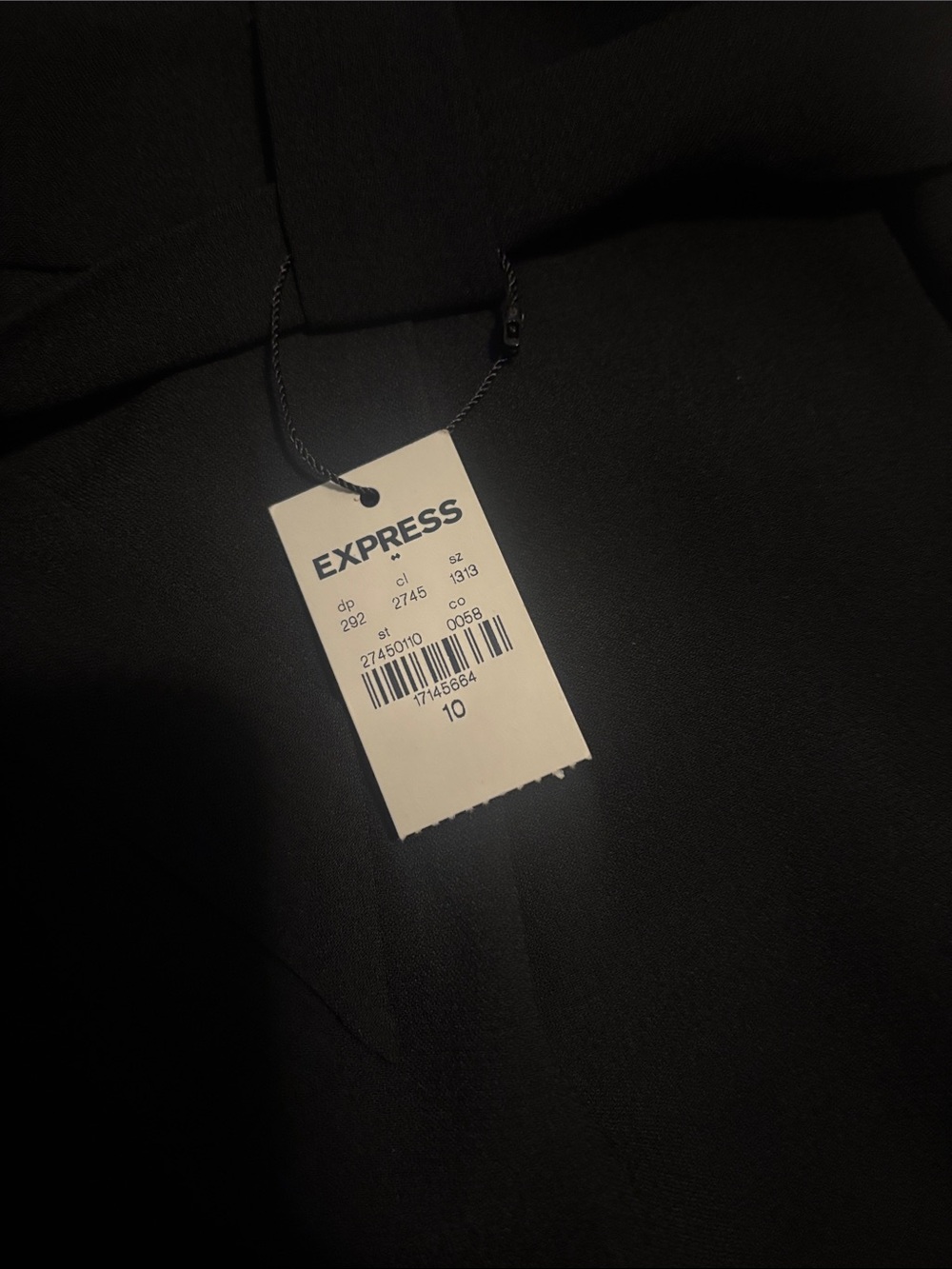 Express Black Paperbag Waist Trousers - Picture 4 of 7
